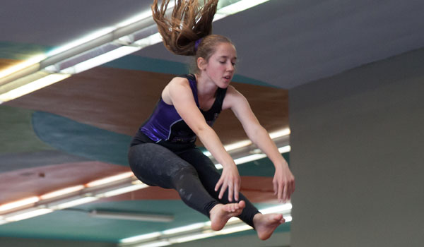 childrens gym class aerials